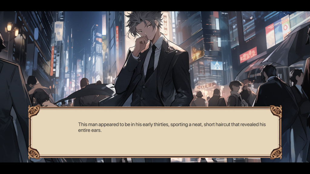 A screenshot of Secret Angel, a visual novel